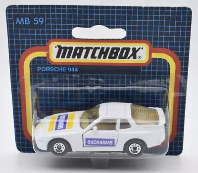 Matchbox Superfast #59 Porsche 944 Duckhams White. Made In Thailand. Blister • $9.90