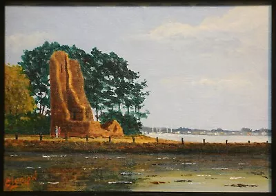 Irish Art SKETRICK CASTLE STRANGFORD LOUGH Original Painting By CHARLIE LUDLOW • £120