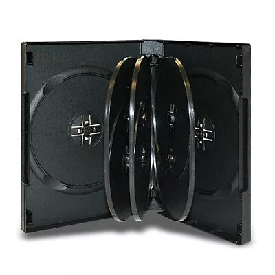 Standard Black DVD 8-Disc 27mm New Replacement Premium Movie Storage Shell Case • $9.97