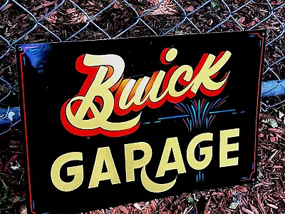Vintage BUICK GM  Chevy Garage Hand Painted HOT RAT ROD SHOP Car SIGN Pinstriped • $49