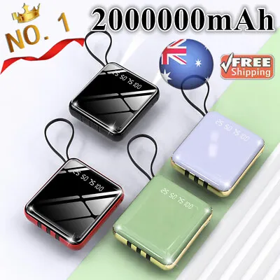 $24.99 • Buy 2000000mAh Mini Power Bank Fast Charger Battery Pack Portable For Mobile Phone