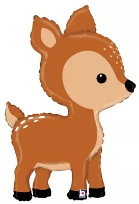 XL 39 Woodland Deer Balloon Super Shape Mylar Foil Party Decoration • $8.99