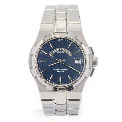 Vacheron Constantin Overseas 72050/423A Blue Dial Stainless Steel Quartz Watch • $7600