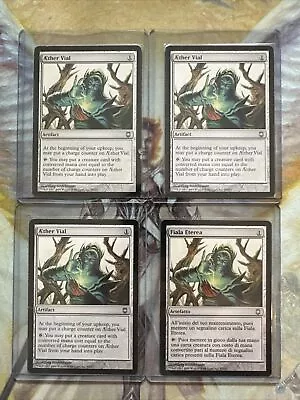 MTG 4x (1x Italian) Aether Vial Darksteel 91/165 Regular Uncommon • $3.25