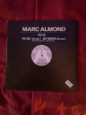 Marc Almond - Split Lip 12” UK PROMO NEAR MINT • $10