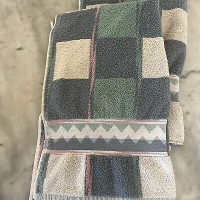 Martex Vintage Bath Towel Set 3 Square Pastel • $30