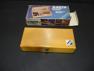 RARE Vintage 1977 X-ACTO Complete Craft Tool Knife Carving Set No 5086 W/ Box • $40