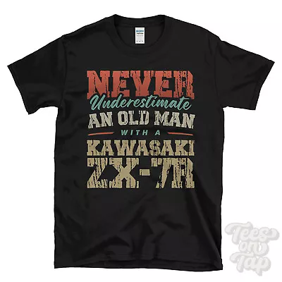 Never Underestimate An Old Man With A Kawasaki Zx-7r Funny T-shirt • £14.99