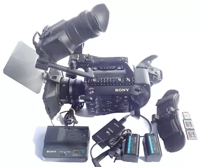 Sony FS7 Pro 4K Cinema Camera With Mk II Arm T1.05 Cine Lens Cards & Batteries • $3300