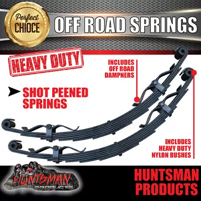 X2 7 Leaf Off Road Trailer Springs 1600Kg With Rebound Straps. Camper Caravan • $179