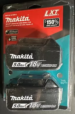 Makita BL1850B-2 18V Batteries 5.0 AH LED 18 Volt LXT 2-Pack Batteries - New • $53