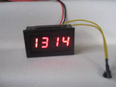 £18.47 • Buy 12v Red Digit Clock With Memory Caravan Boat Car VW Car Day Camper Fast UK Post