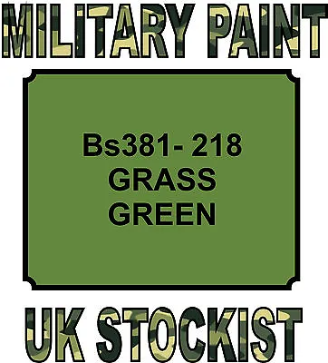Bs381-218 Grass Green Military Paint Metal Steel Heat Resistant Engine  Vehicle • £14.99