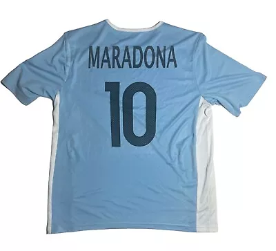 Argentina Team Jersey MARADONA # 10 Size Youth LARGE New/TAG 3 STARS LOGO • $29.99