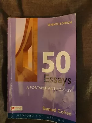 50 Essays A Portable Anthology 7th Edition • $20