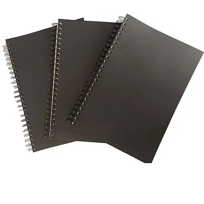 Eco BLACK A3/A4/A5/A6 WHOLESALE Notebook Ruled Lined Notepad School Book Pad U.K • £399.99
