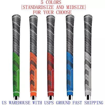 13PCS/Set Golf Grip Standard/Midsize Carbon Yarn Anti-Slip Golf Iron Club Grips • $38.90