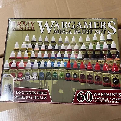 RETURNS The Army Painter Wargamers Mega Paint Set Warpaints Miniature Painting • $100.17