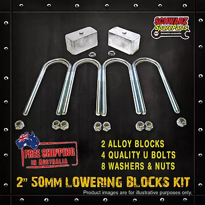 2  50mm Lowering Block Kit For Falcon XR XT XW XY XA XB XC XD XE XF 6 Cyl 66-93 • $95