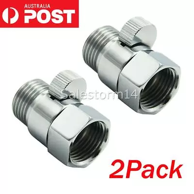 2PK G1/2 Brass Water Flow Control Shut-OFF Water Saver Valve For Shower Head • $18.65