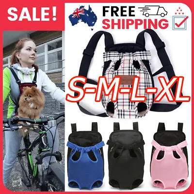 Pet Carrier Dog Cat Puppy Front Back Backpack Shoulder Carry Sling Pouch Bag A++ • $17.99