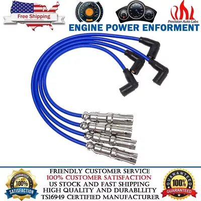 $20.59 • Buy 4Pcs 8mm Spark Plug Wire Set For VW Beetle Bora Golf GTI Jetta 2.0L SOHC 27588