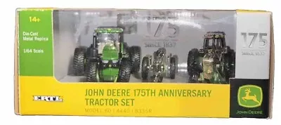 1/64 John Deere 175th Anniversary 3 Piece Tractor Set NIB 60/4440/8335R • $140