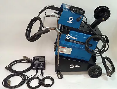 Miller XMT 300 CC/CV Welder With AUTO-LINK & MILLER S-22A GUN FLOWMETER+CART • $2599.99