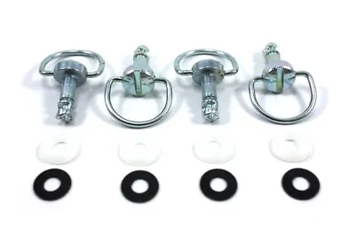 £11.99 • Buy 4x 19mm Fairing Fasteners Dzus Stud D-Ring Bail 6mm Holds 8mm Panel