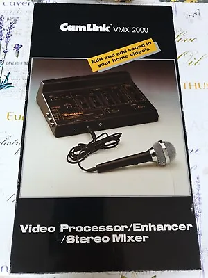 🐰 Vintage Camlink Vision VMX 2000 Video Editing Processor Enhancer Stereo Mixer • £13.50