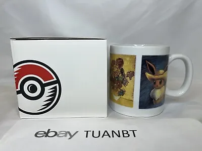 BRAND NEW Pokemon Center Van Gogh Museum Coffee Mug Eevee Pikachu CHRISTMAS • $69.99