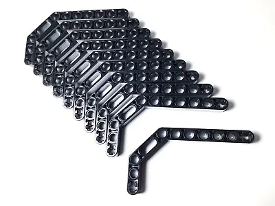 10 Pieces New LEGO Technic  Black Beam 3 X 3.8 X 7 Bent 45 Double 32009 / 41486) • $20.81