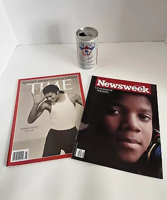 Newsweek/Time July 2009 Michael Jackson  Magazines &Pepsi Can • $7.99