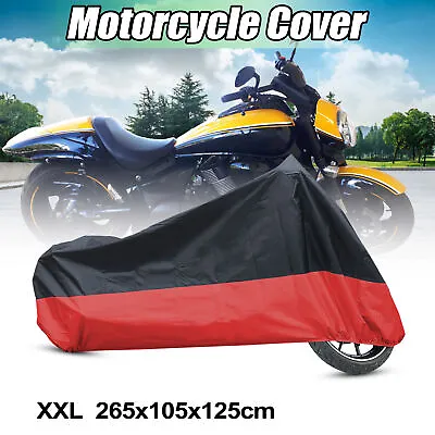 Black Red Motorcycle Cover Weatherproof For Suzuki Boulevard C50 C90 M50 S53 • $22.59