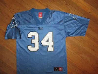 DETROIT LIONS JAMES STEWART #34 JERSEY Vtg Football NFL Youth Large YL • $24.99