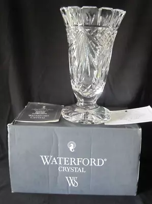 1996 WS Waterford Society Crystal Penrose 8.5  Footed Vase Certificate Org Box • $65