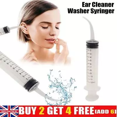 Ear Wax Removal Set With Ear Washing Syringe Ear Irrigation Cleaning Kits NEW • £4.52