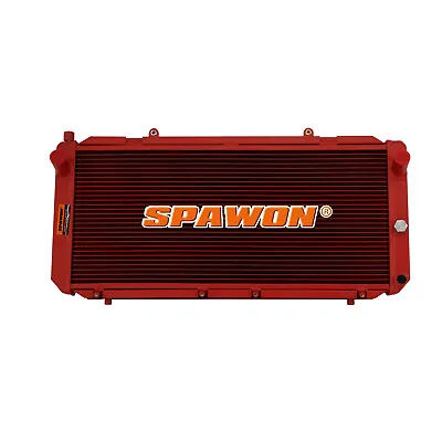 MT SPAWON For Toyota MR2 Turbo L4 1991-1995 2.0L 2Row Aluminum Red Radiator • $110