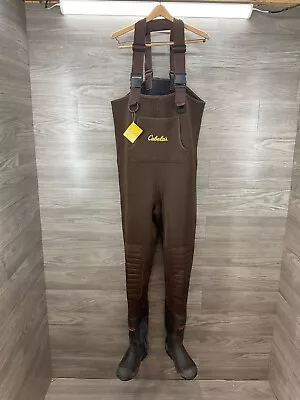 NEW Cabela's Men's Spring Run Brown Chest Wader Size 10 Regular Boots • $89.99