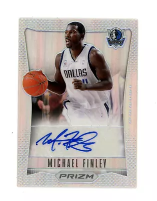 MICHAEL FINLEY 2012-13 Panini Prizm Silver Auto 16/25 SP Signature Autograph #29 • $59.99