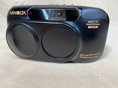 Minolta Explorer Freedom Zoom Multi AF 35mm Panorama Film Camera Tested Working • $54.96