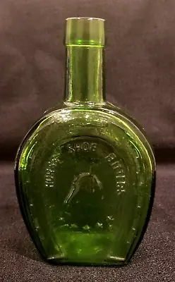 $24.99 • Buy Vintage Wheaton NJ Green Glass Bottle 7.50  Tall Horse Shoe Bitters Medicine Co.