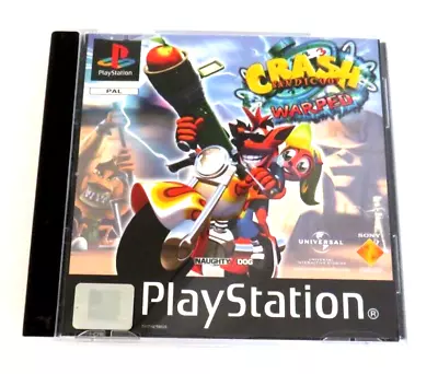 PS1  Sony Playstation 1 Game Crash Bandicoot 3 Game Warped Complete • £59.95