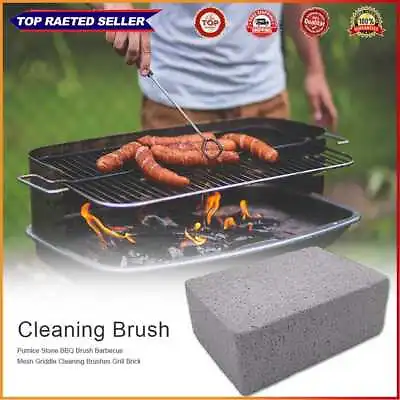 £3.59 • Buy Pumice Stone BBQ Brush Barbecue Mesh Griddle Cleaning Brush Outdoor Grill Brick