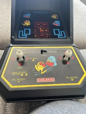 1981 Coleco Mini Arcade Tabletop PAC-MAN Midway Tested Works NO BATTERY COVER  • $89.97