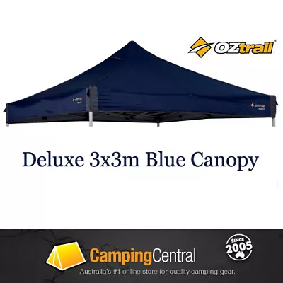 $119.95 • Buy OZTRAIL 3x3m (300D BLUE) CANOPY ROOF DELUXE GAZEBO REPLACEMENT BLUE COVER TOP