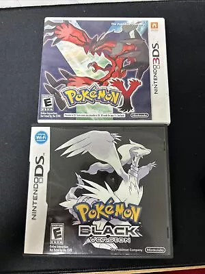 Case And Manual Only-NO GAME - Pokemon: Black Version + Pokemon Y Case Nintendo • $60