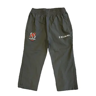 Ulster Rugby Kid's Pants Kukri Asphalt Tracksuit Bottoms Trousers - New • £14.99