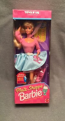 1992 Tru Malt Shoppe Barbie Doll Poodle Skirt Sweater New Vtg. Nrfb Sealed 4581 • $36.99