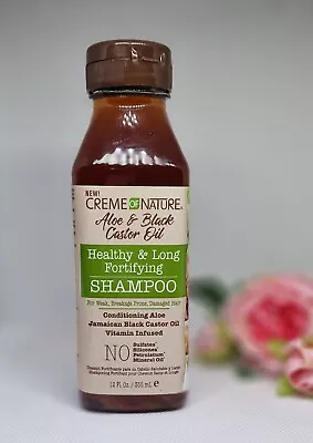 Creme Of Nature Aloe & Black Castor Oil Healthy & Long Fortifying Shampoo 355ml • £8.78